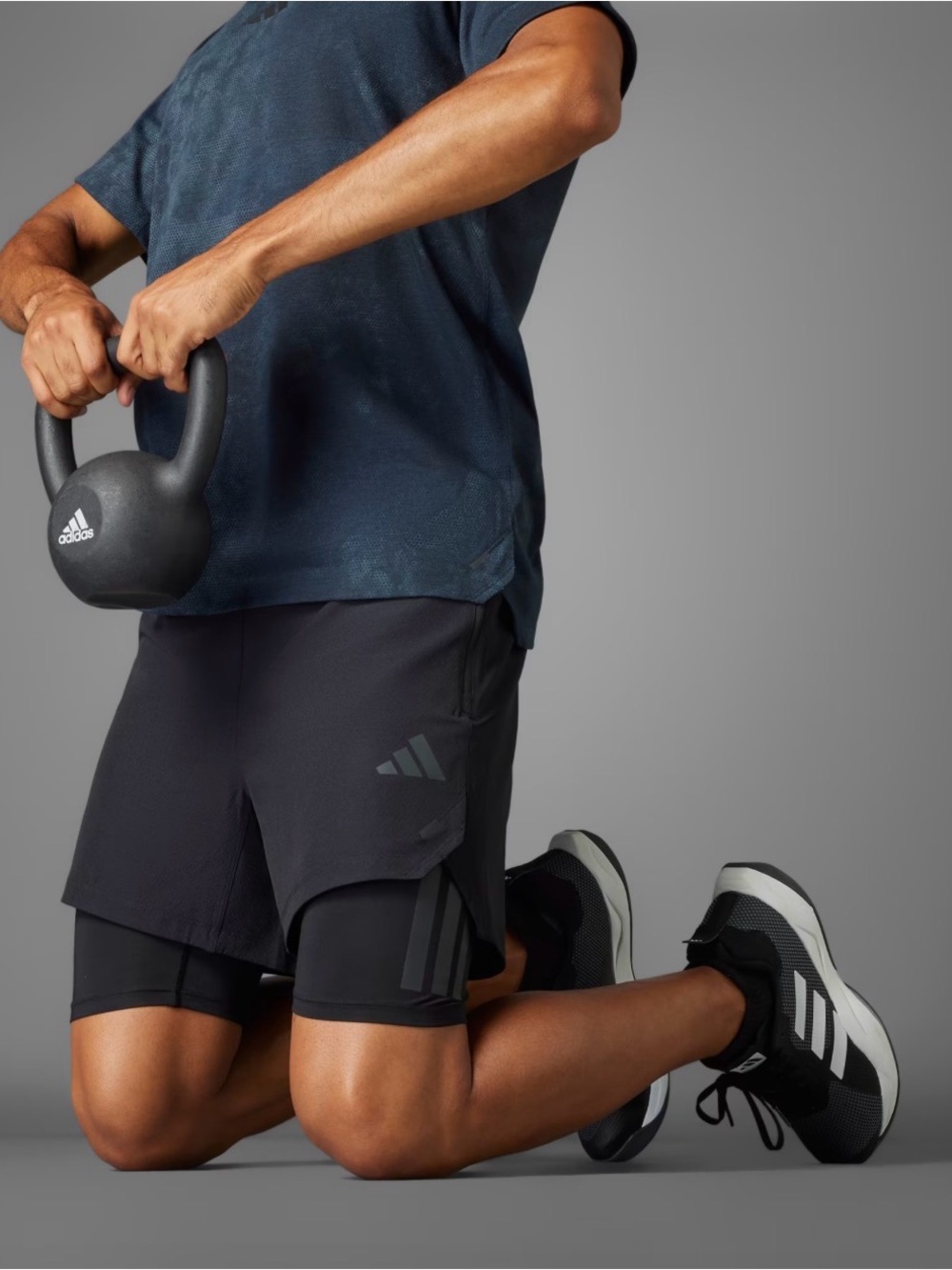 Adidas | 2-In-1 Prime Lift Shorts | Black | Large